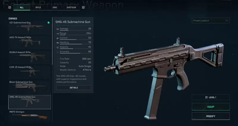 デルタフォース：ロードアウトとコード付きのベストSMG45ビルドガイド