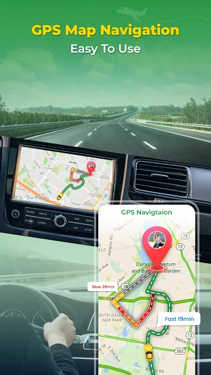 GPS Earth Map Voice Navigation Schermafbeelding 2