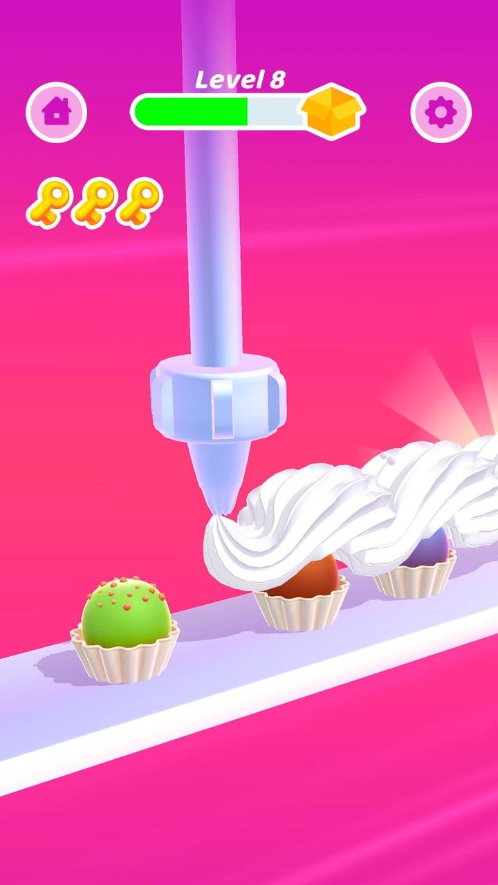 Perfect Cream: Icing Cake Game स्क्रीनशॉट 3