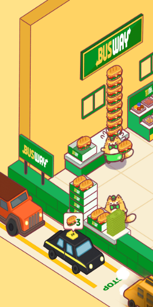 Cat Snack Bar: Cute Food Games Скриншот 1