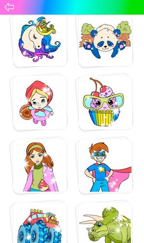 Niños Juegos de Pintar Glitter Captura de pantalla 3