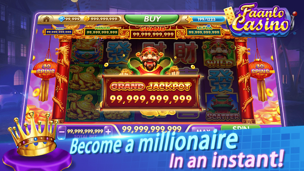 Faanlo Casino - 3D Domino Gaple Slots Online Captura de tela 2