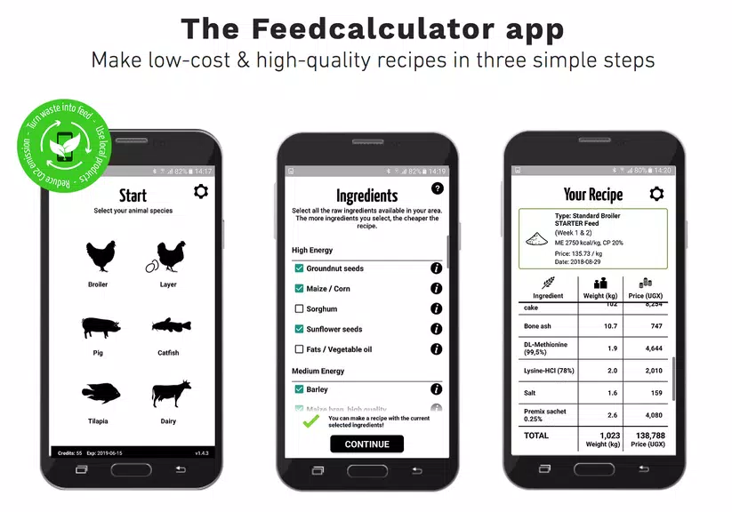 Feed Calculator for livestock Captura de pantalla 1