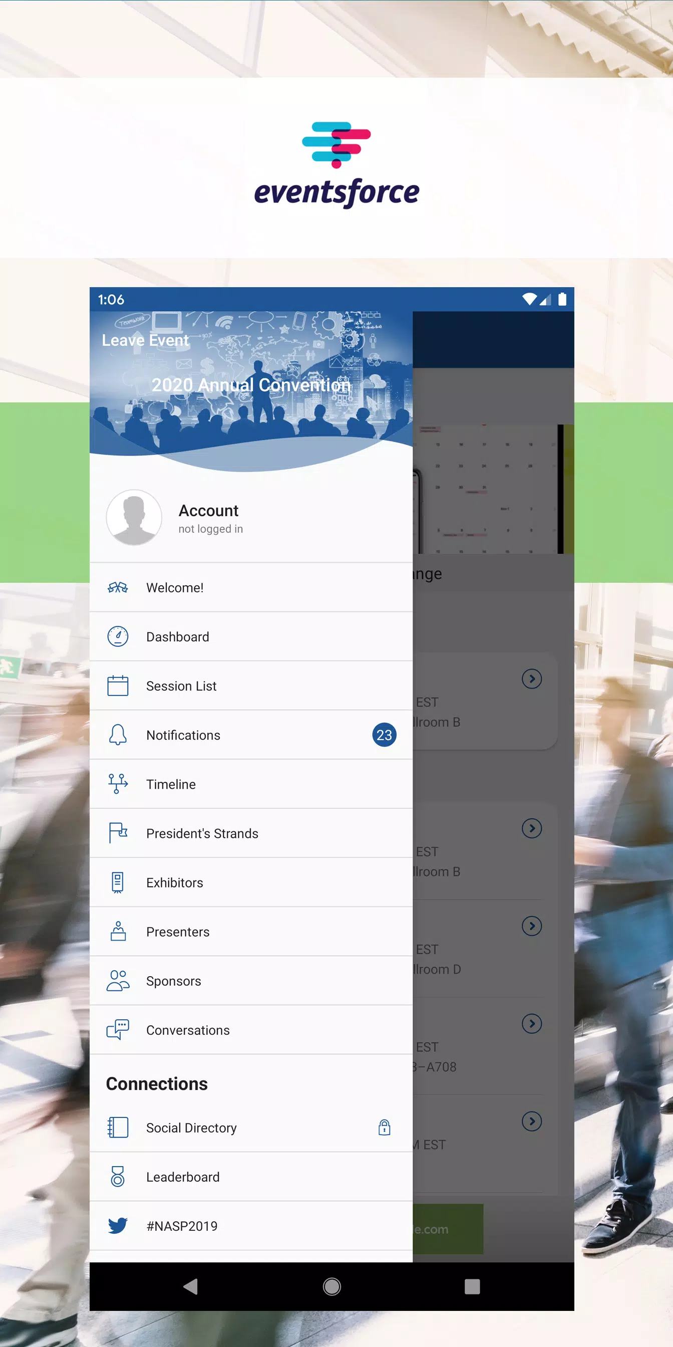 Eventsforce ภาพหน้าจอ 1
