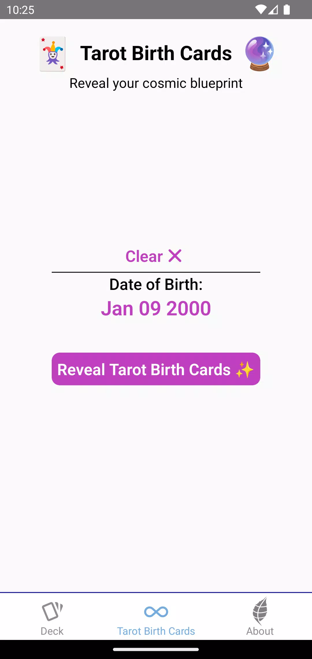 Tarot Birth Cards应用截图第2张