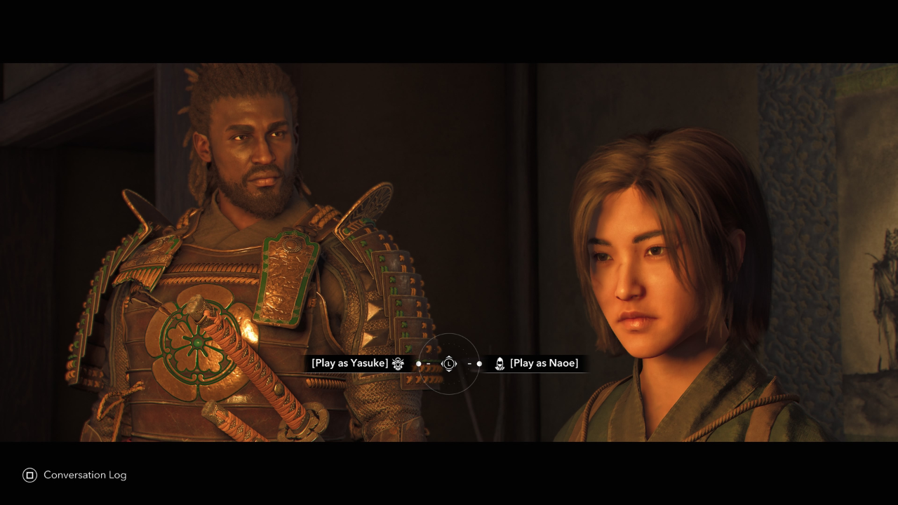 Escolhendo entre Yasuke e Naoe em Assassin's Creed Shadows