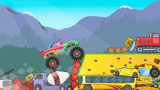 Kids Monster Truck Racing Game Tangkapan skrin 2