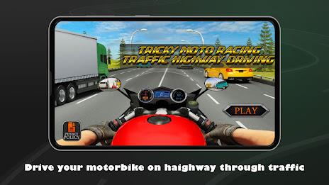 Tricky Moto Highway Driving Schermafbeelding 1