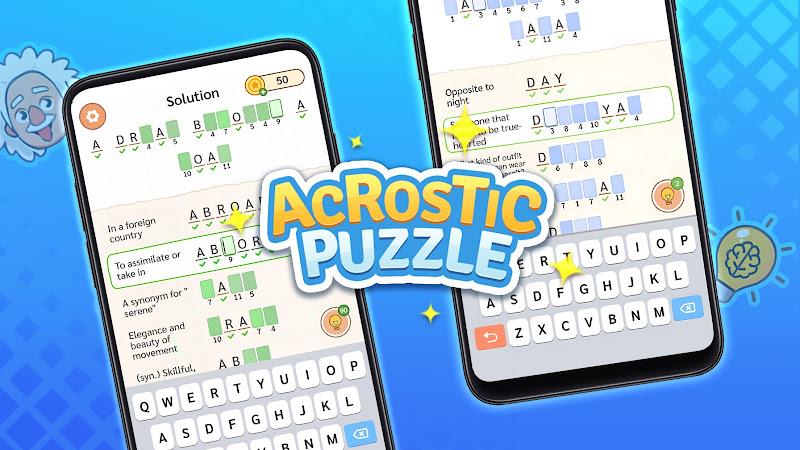 Acrostic Puzzle: Logic Fill in Ảnh chụp màn hình 2