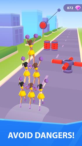 Cheerleader Run 3D Capture d'écran 3