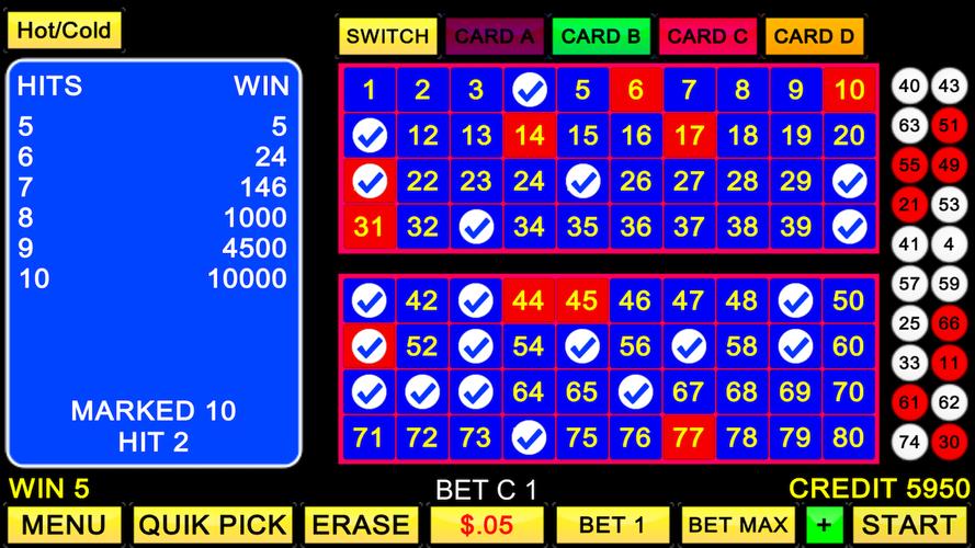 Keno 4 Card স্ক্রিনশট 2