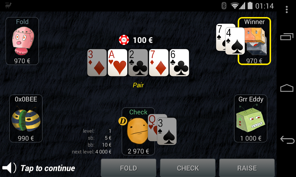 Bots Don’t Bluff Offline Poker Screenshot 4