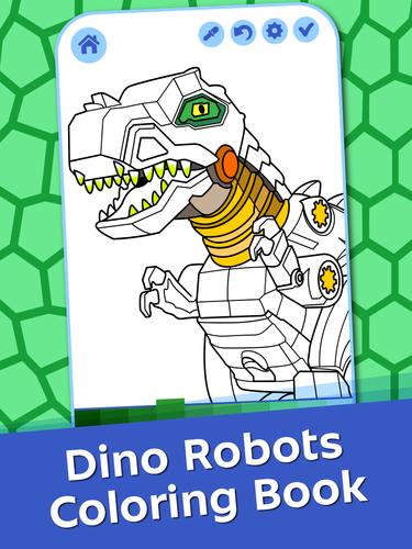 Dino Robots Coloring for Boys Schermafbeelding 1