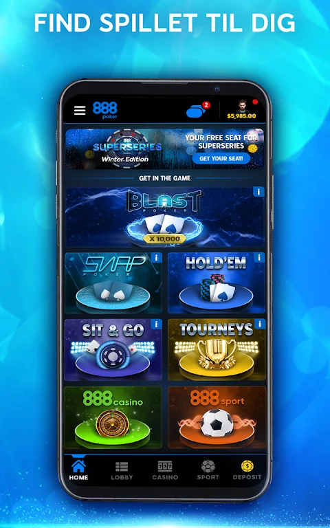 888 Poker - Spil Texas Holdem स्क्रीनशॉट 3