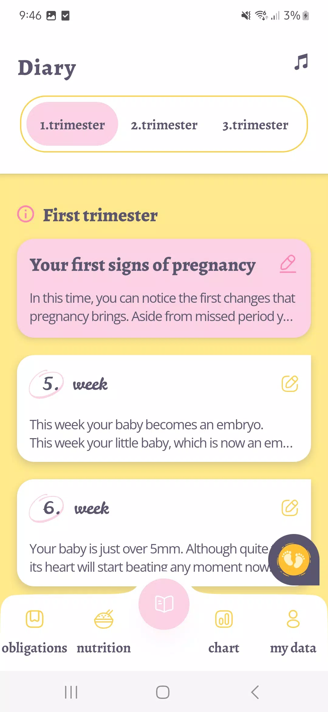 My Pregnancy Journal Screenshot 2