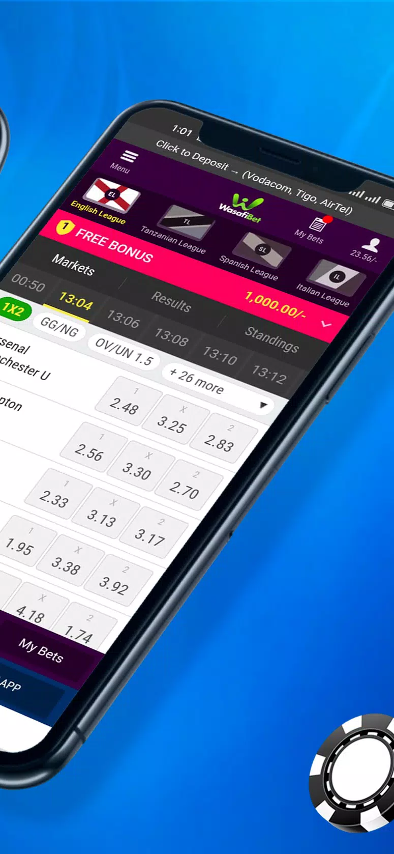 Wasafibet - Sportsbook, Casino Ekran Görüntüsü 4