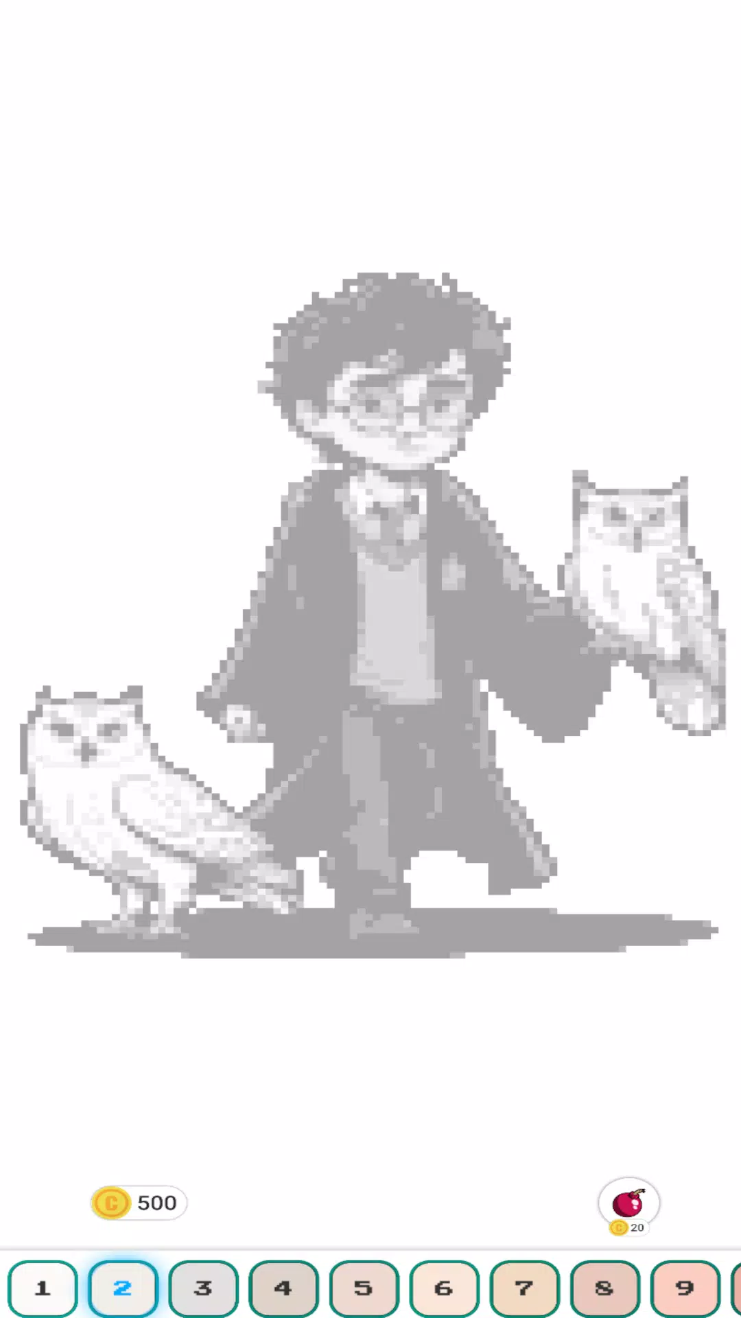 Hogwart Cartoon Pixel Art स्क्रीनशॉट 1