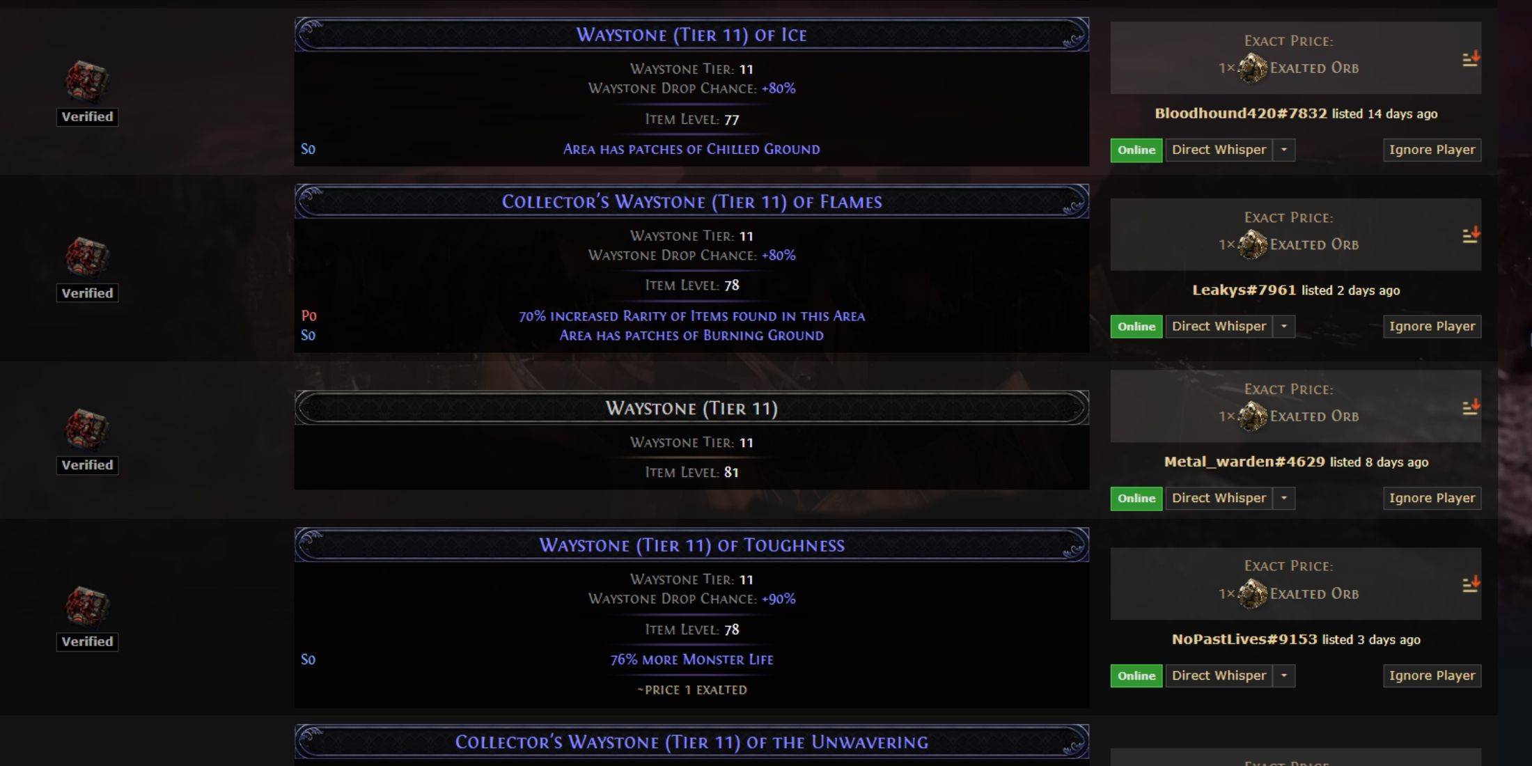 Buying Waystones