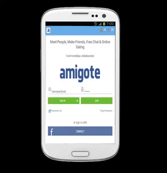 Dating App - Amigote Captura de tela 1