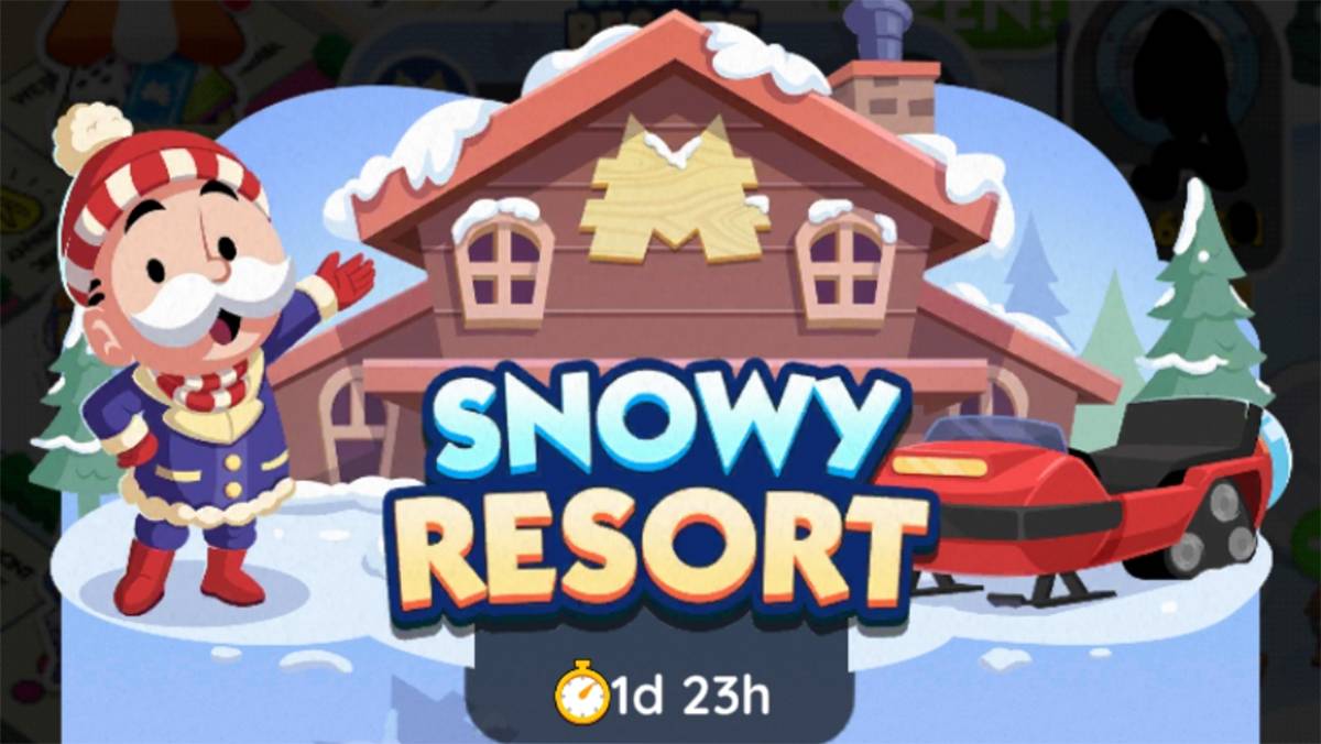 Recompensas e hitos exclusivos presentados para el resort Snowy de Monopoly Go Go