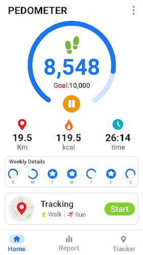 Pedometer - Step Tracker Ekran Görüntüsü 2