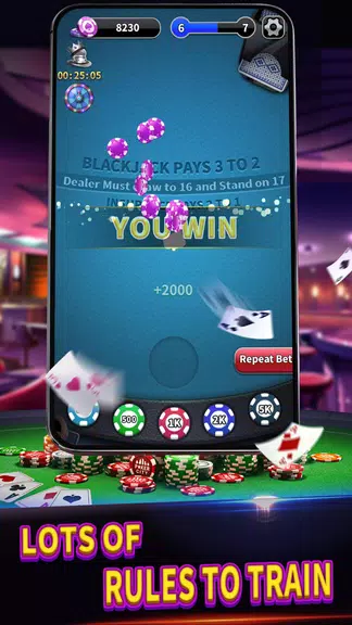Schermata BlackJack 21 lite offline game 4