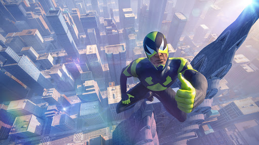 Rope Frog Ninja Hero Car Vegas ภาพหน้าจอ 1