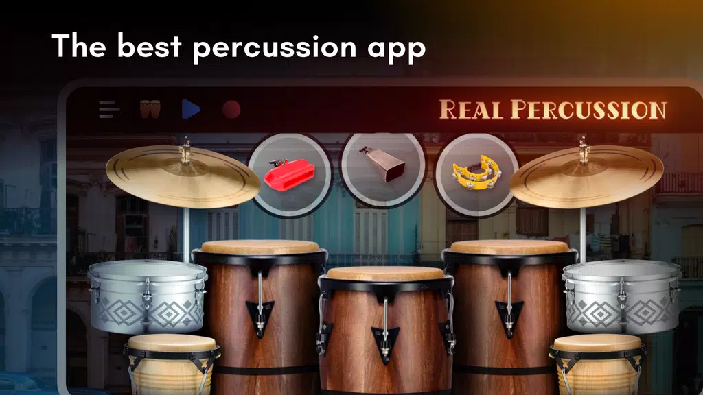 Real Percussion: drum set স্ক্রিনশট 1