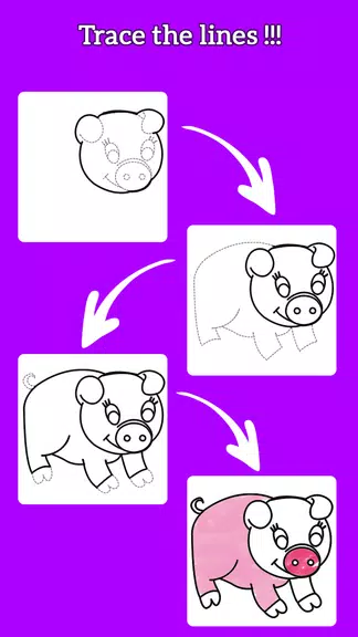 Learn To Draw Animals - Steps スクリーンショット 3