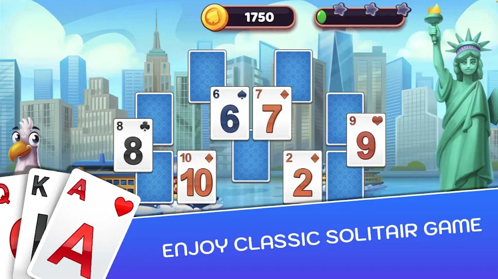 Solitaire TriPeaks Vacation Schermafbeelding 1