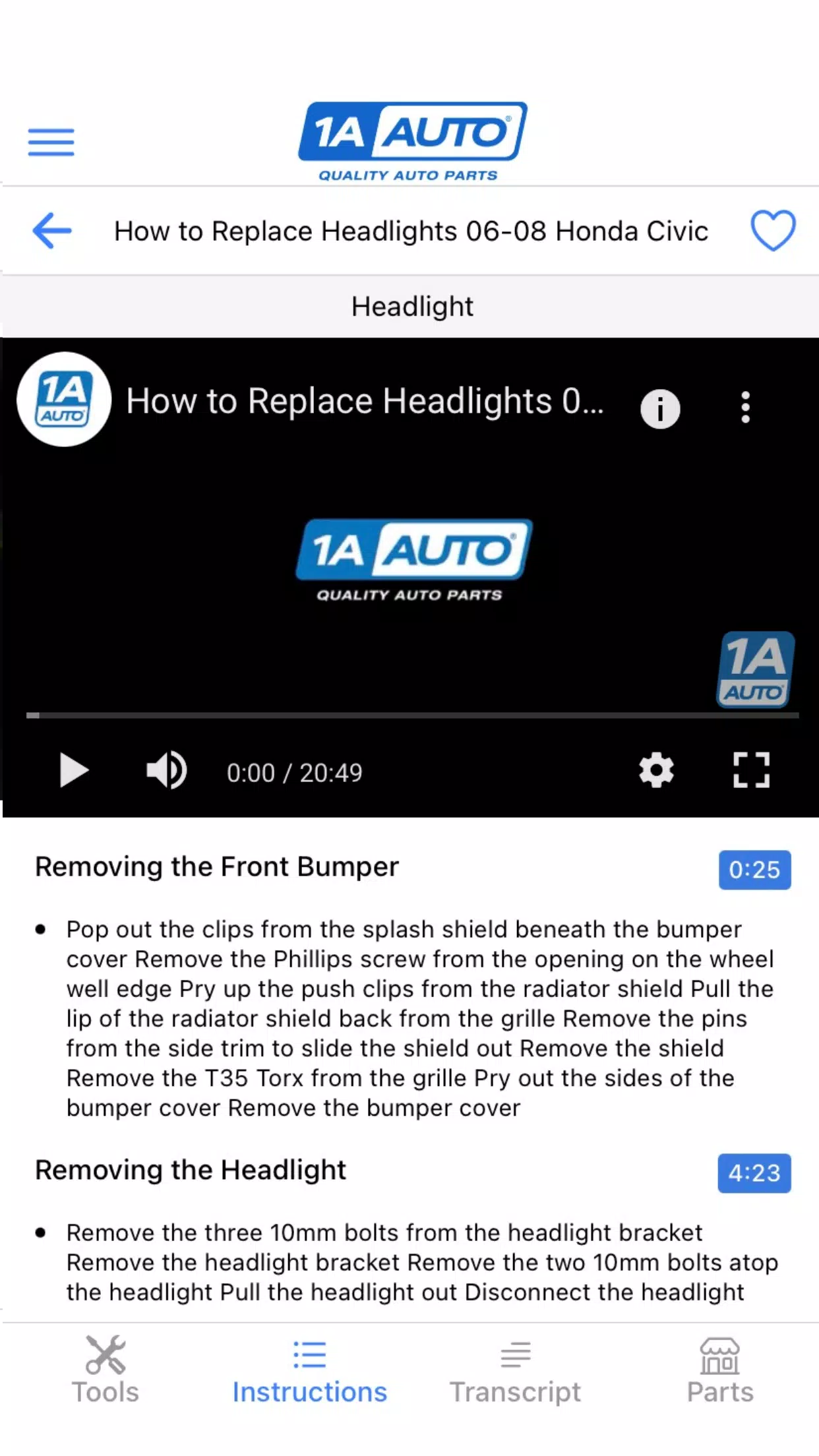 1A Auto Screenshot 4