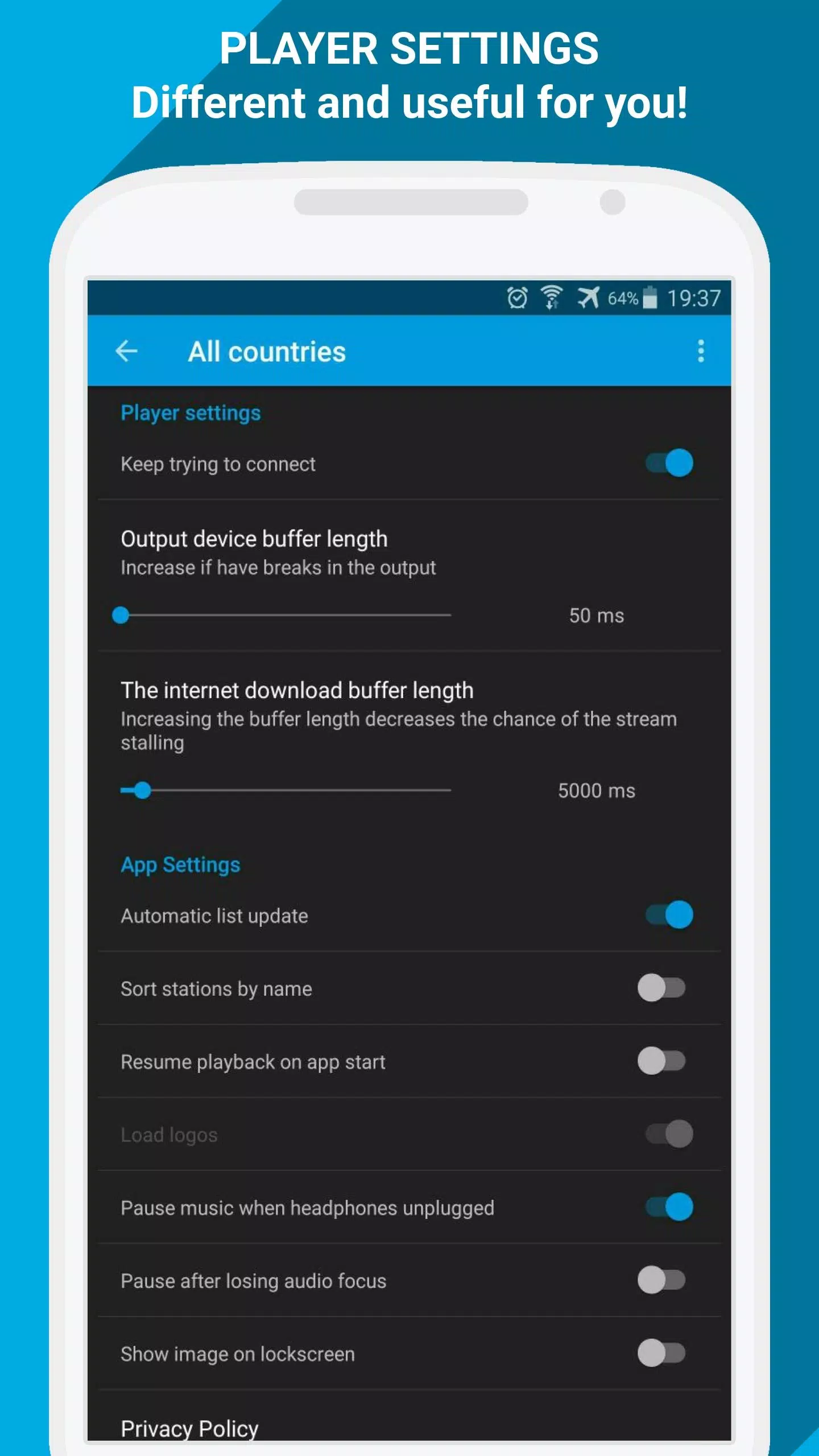 「PCRADIO」インターネットラジオプレーヤー スクリーンショット 4
