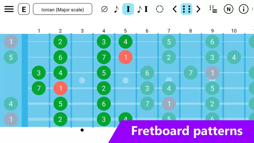 Schermata Guitar Fretboard: Scales 2