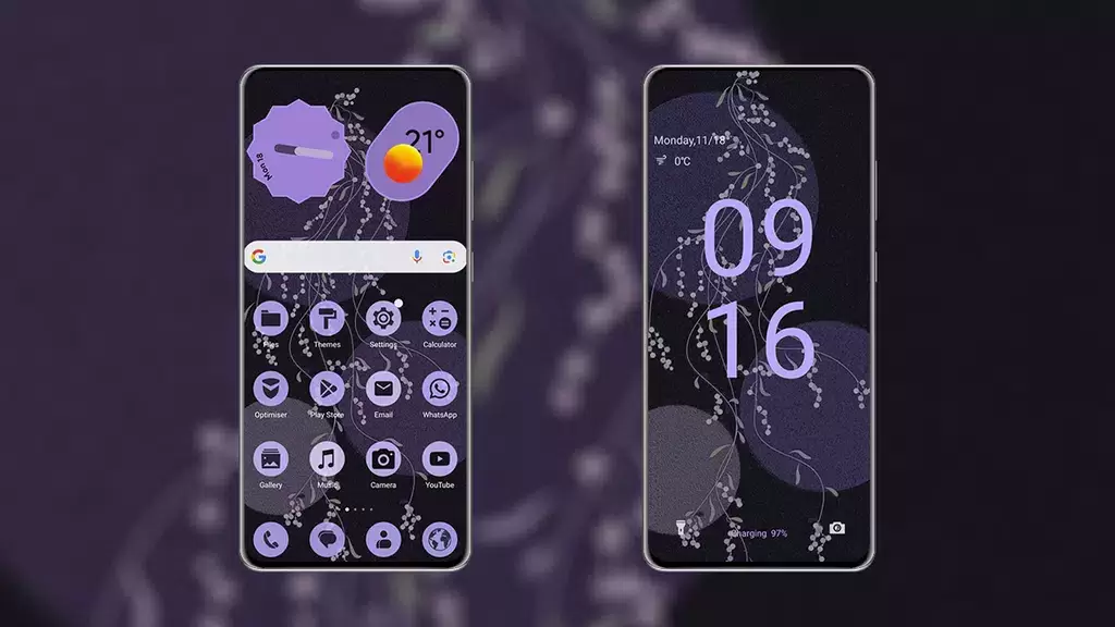 PixPurple EMUI MagicOS Theme 스크린샷 2