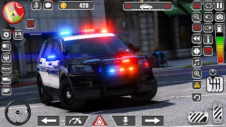 Police Car Spooky Parking 3d Captura de pantalla 1