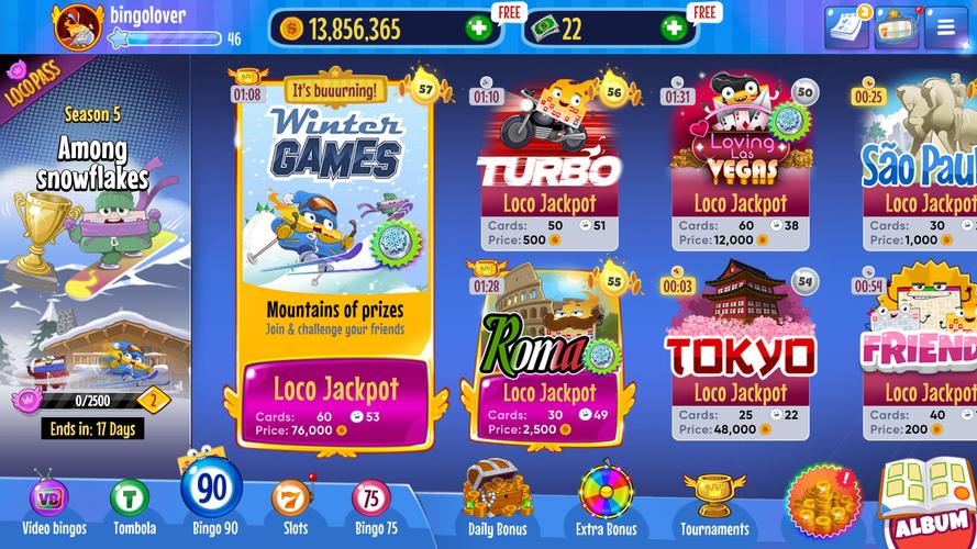 Bingo Lotto Tombola Online Скриншот 2