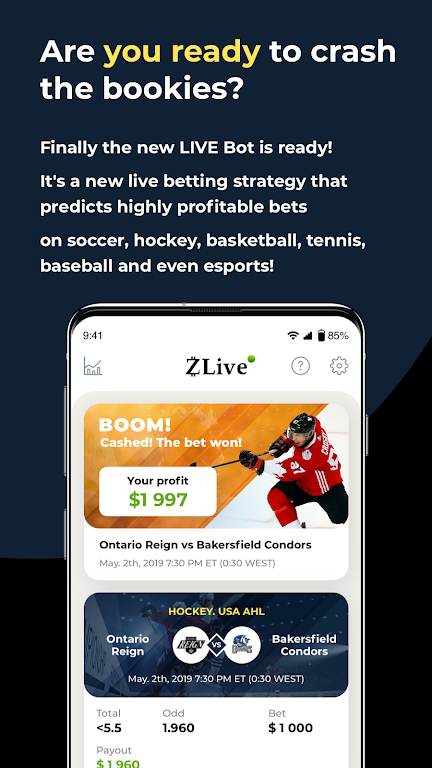 Live Bet Zlive 스크린샷 3