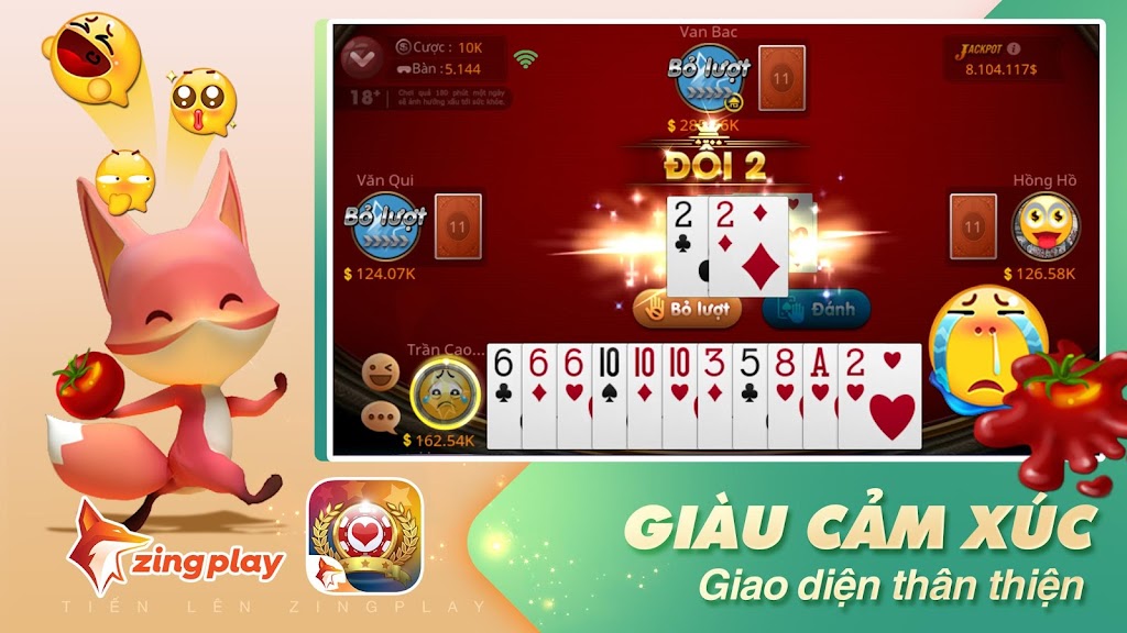 Tiến lên Miền Nam - Tiến Lên - ZingPlay Ekran Görüntüsü 3
