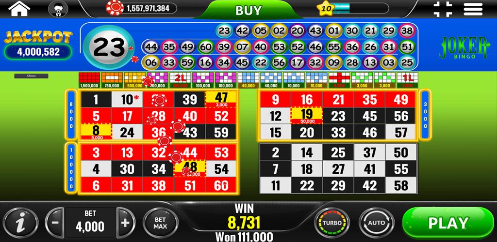 Amazonia Bingo Schermafbeelding 1