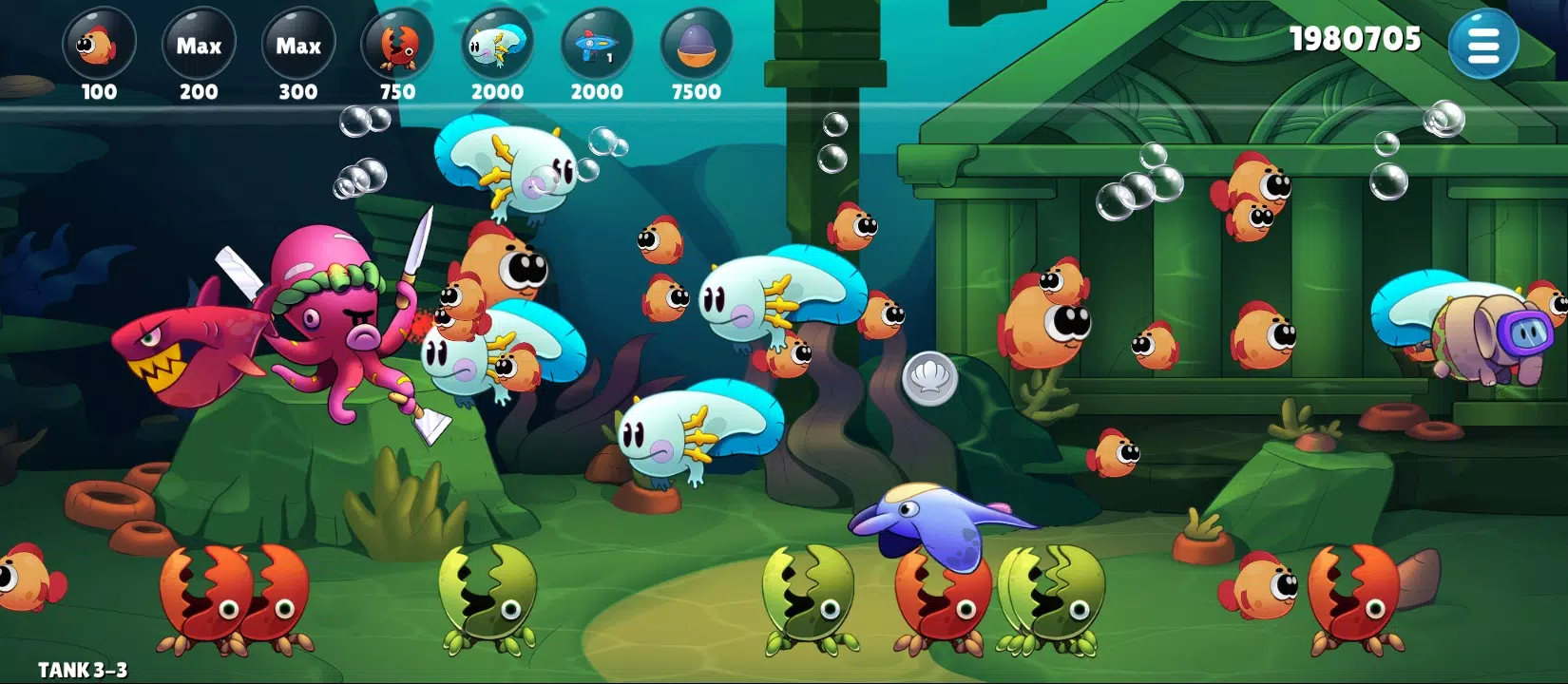 Insaniquarium Deluxe Evolution ภาพหน้าจอ 3