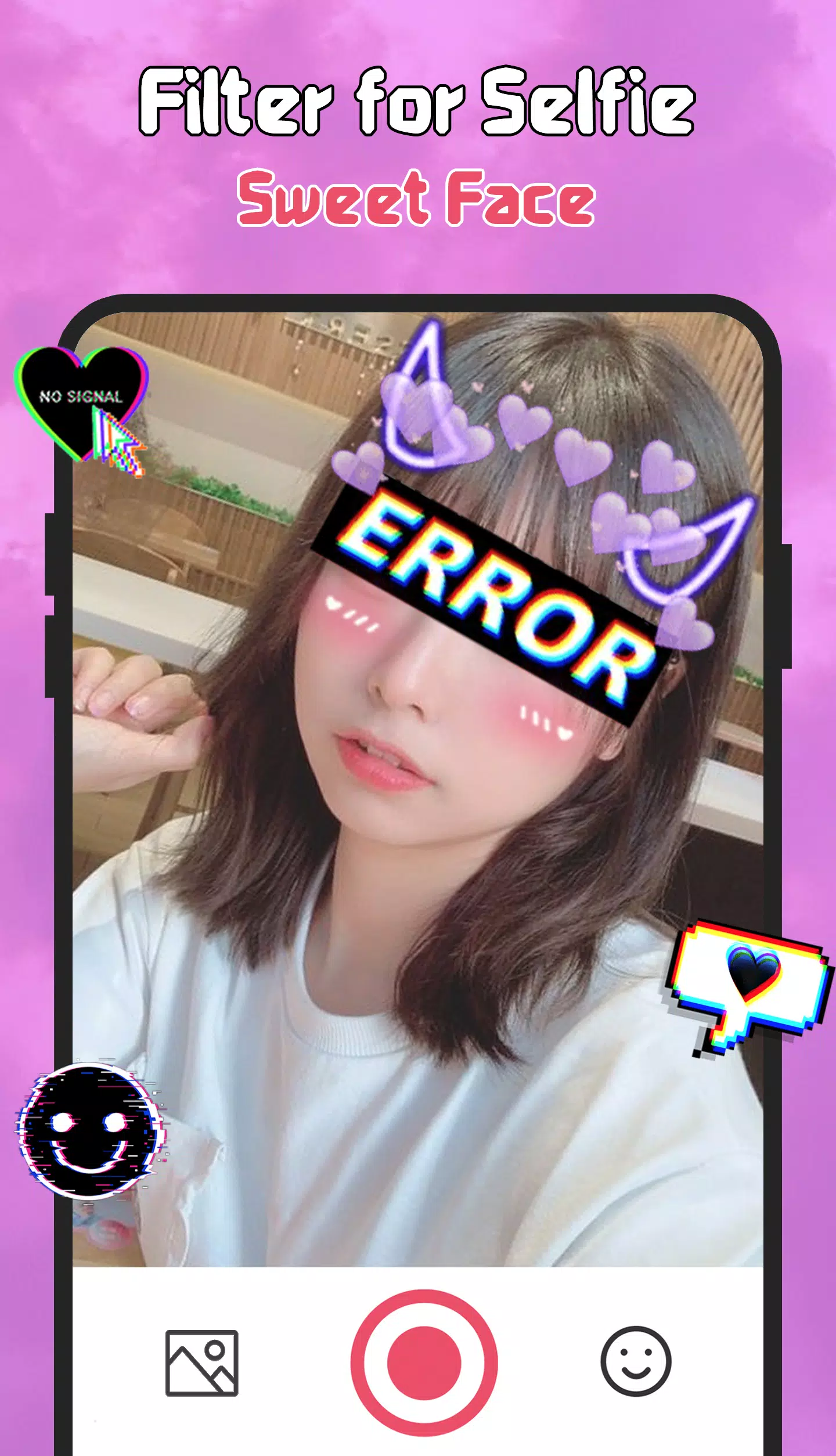 Filter for Selfie - Sweet Face ภาพหน้าจอ 1