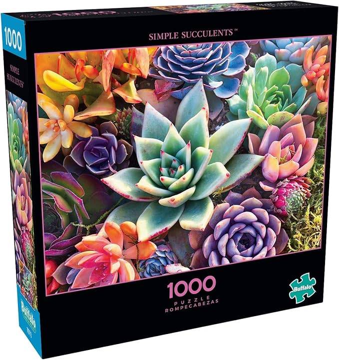 Buffalo Games James Mertke Simple Succulent 1000 Piece Jigsaw Puzzle