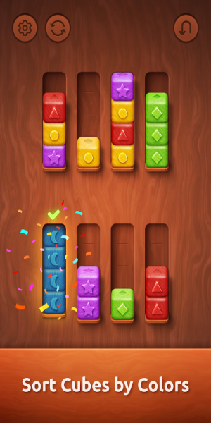 Colorwood Sort Puzzle Game Mod Screenshot 1