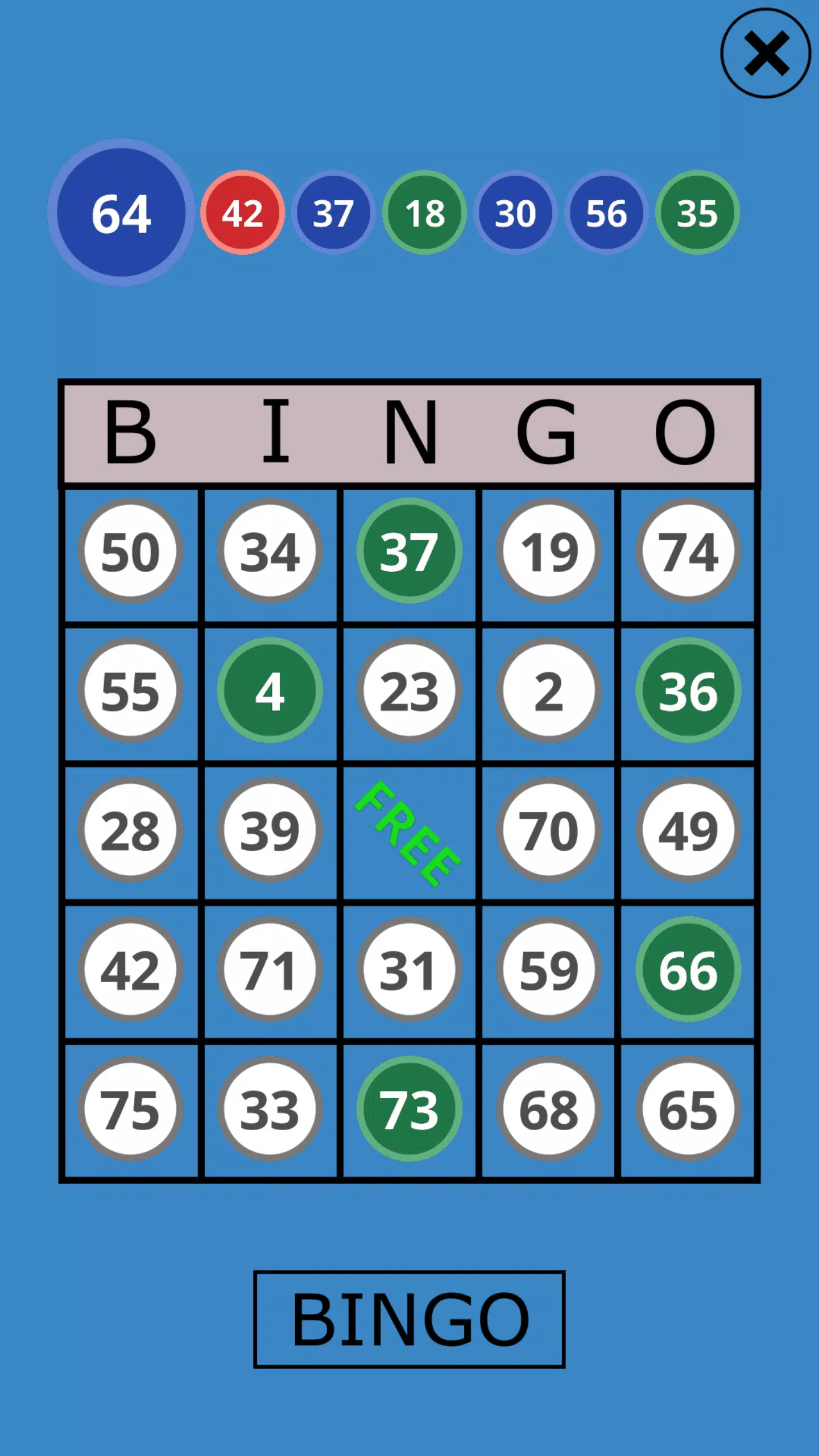 Classic Bingo Touch Ảnh chụp màn hình 2