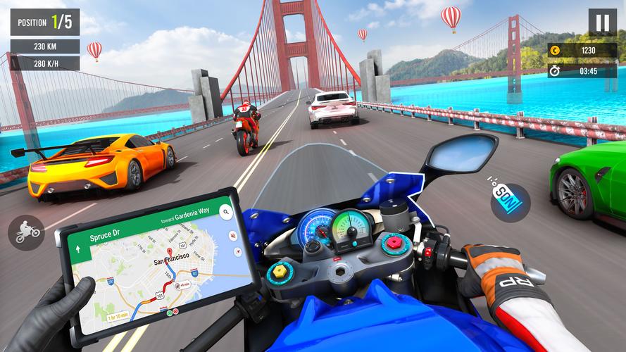 Moto Traffic Bike Race Game 3d Скриншот 3