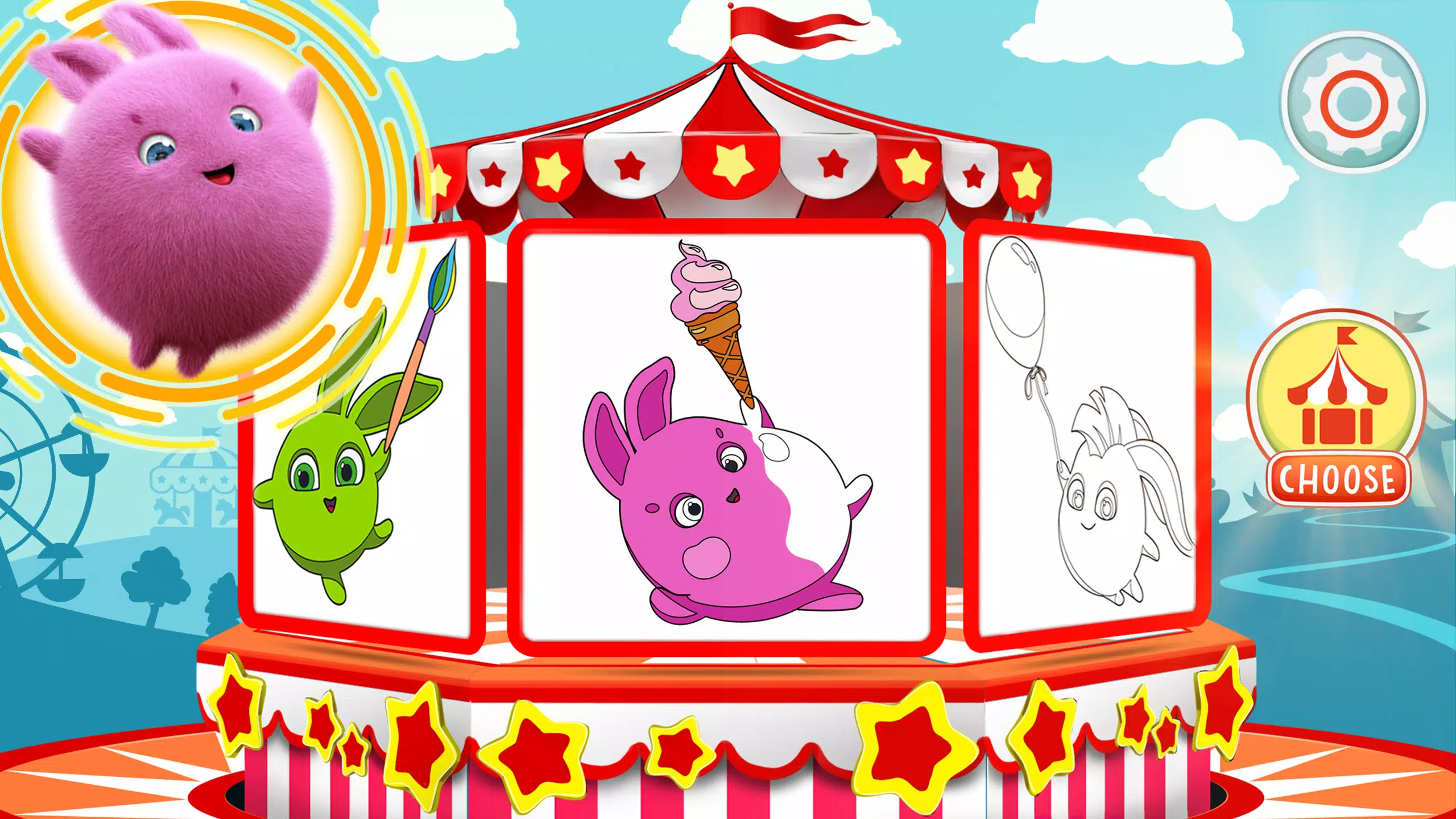 Sunny Bunnies: Coloring Book應用截圖第1張