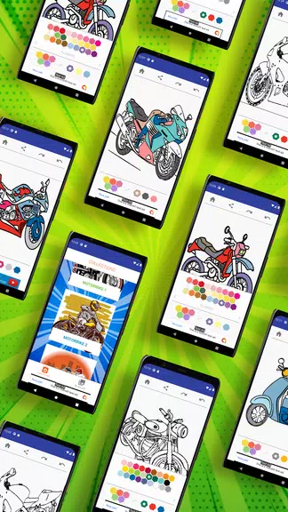 MotorBike Coloring Page应用截图第1张