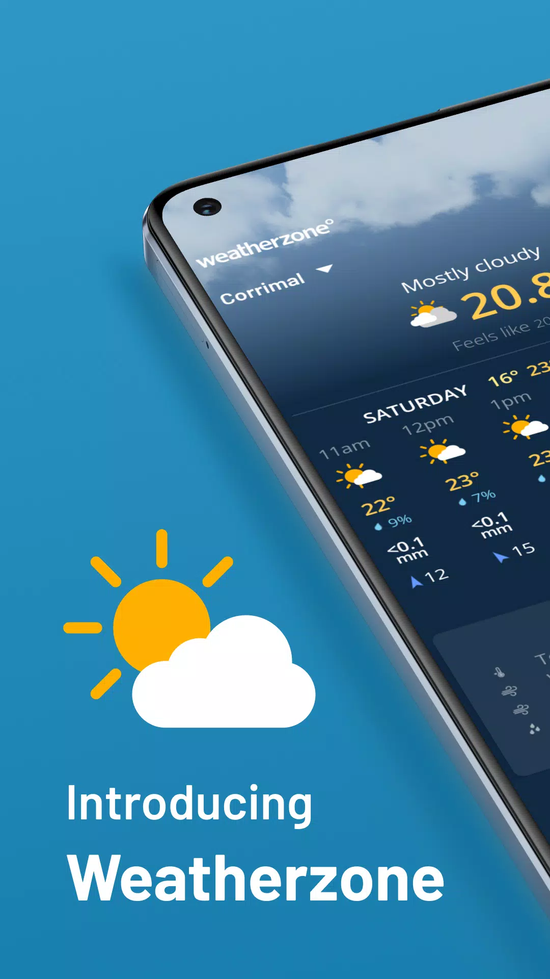 Schermata Weatherzone 1