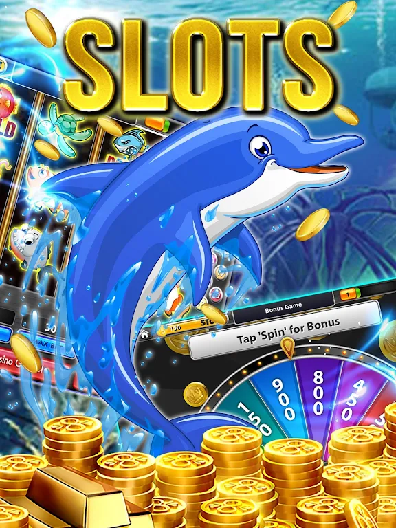 Dolphin Slots: Deluxe Pearl Screenshot 1