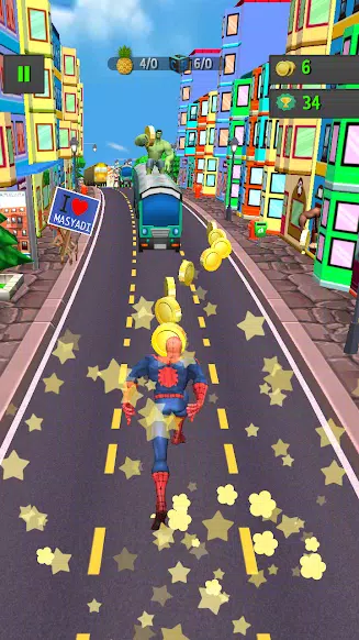 Spider Run Avenger Ekran Görüntüsü 2